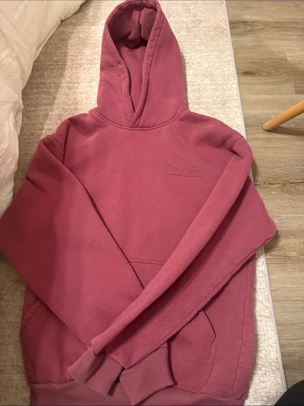 Comfort Brand Women's Hoodie Sweatshirt in Dusty Rose